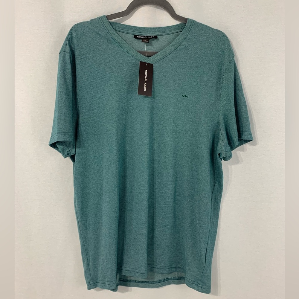 NEW! Men’s Michael Kors teal t-shirt. Size large